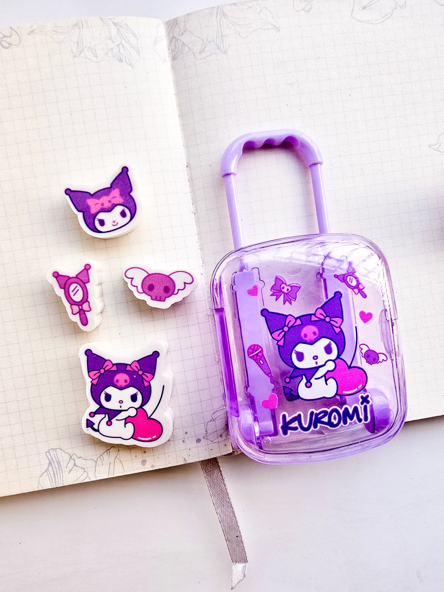 375 | Hello Kitty Cute Cat Trolley Basket Kawaii Eraser |