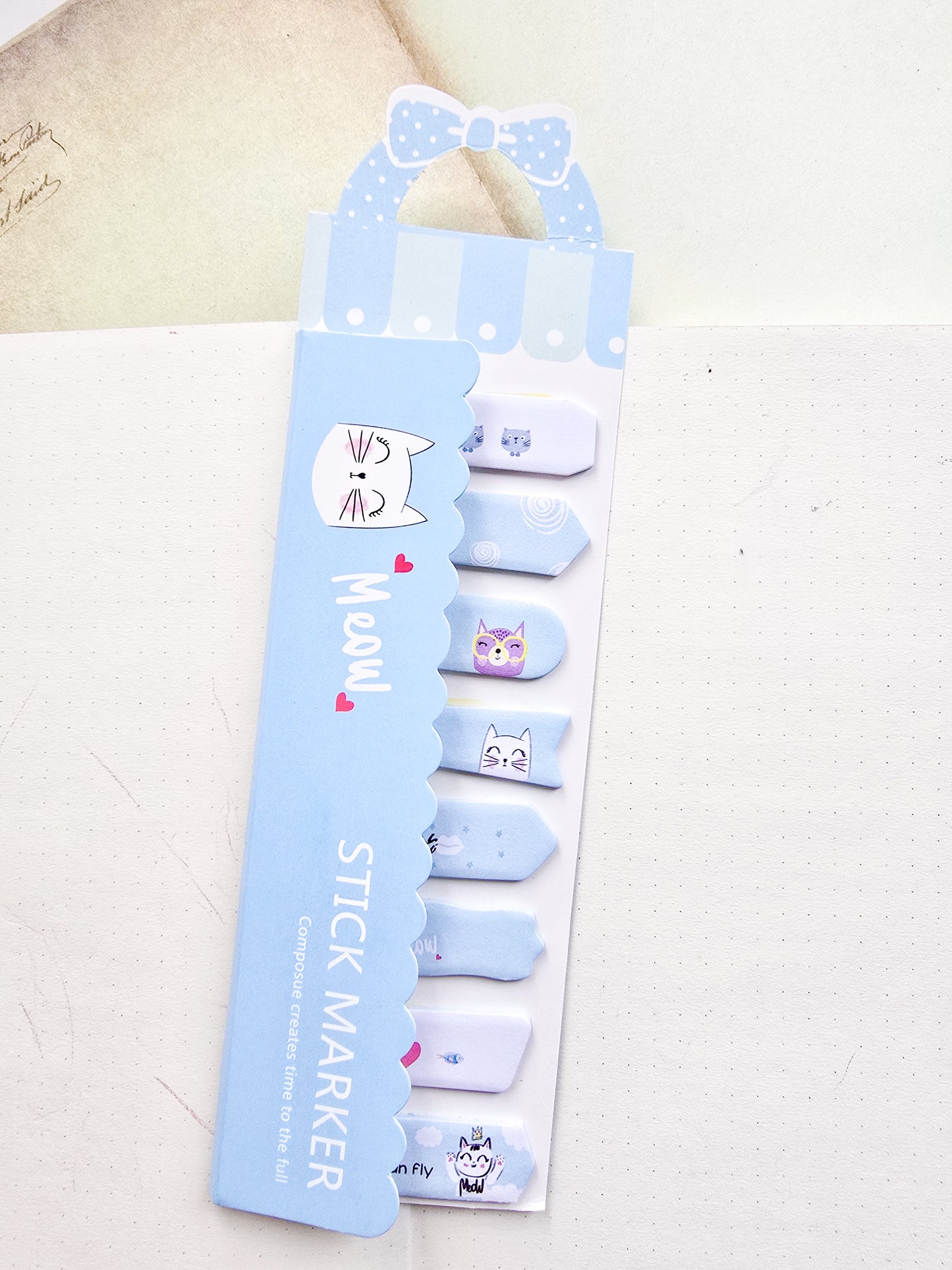 N6-003|Kawaii sticky notes|cute cat |
