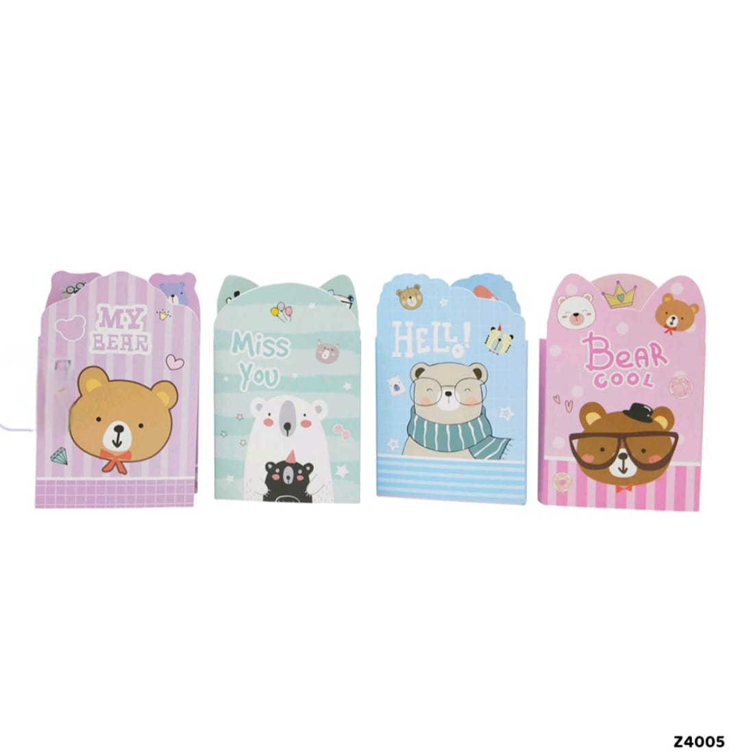 Z4-005 |Kawaii sticky note | Bear cool