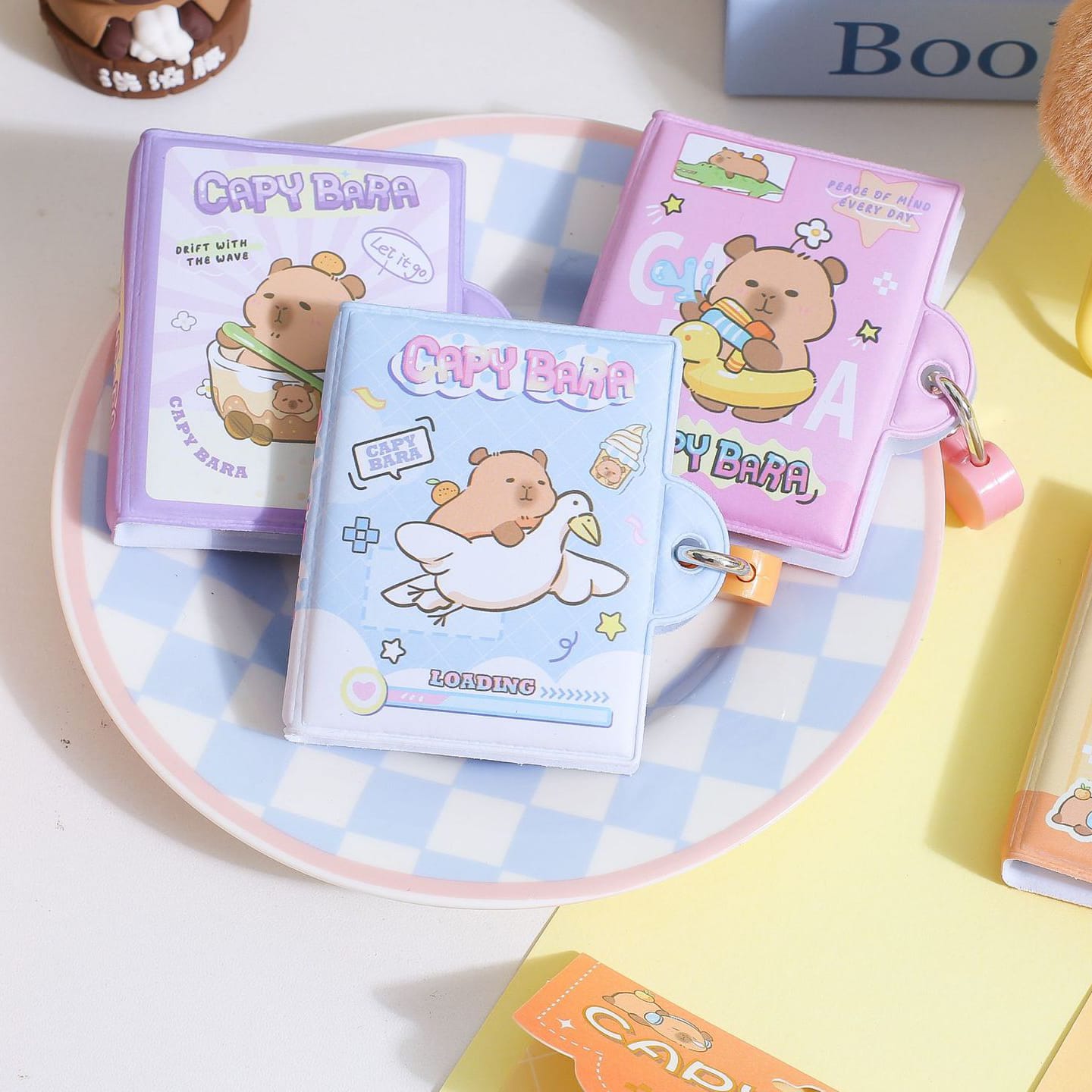 JGSBA8704 |R-B| Capy Bara | Mini Notebook | 5*6.5cm |