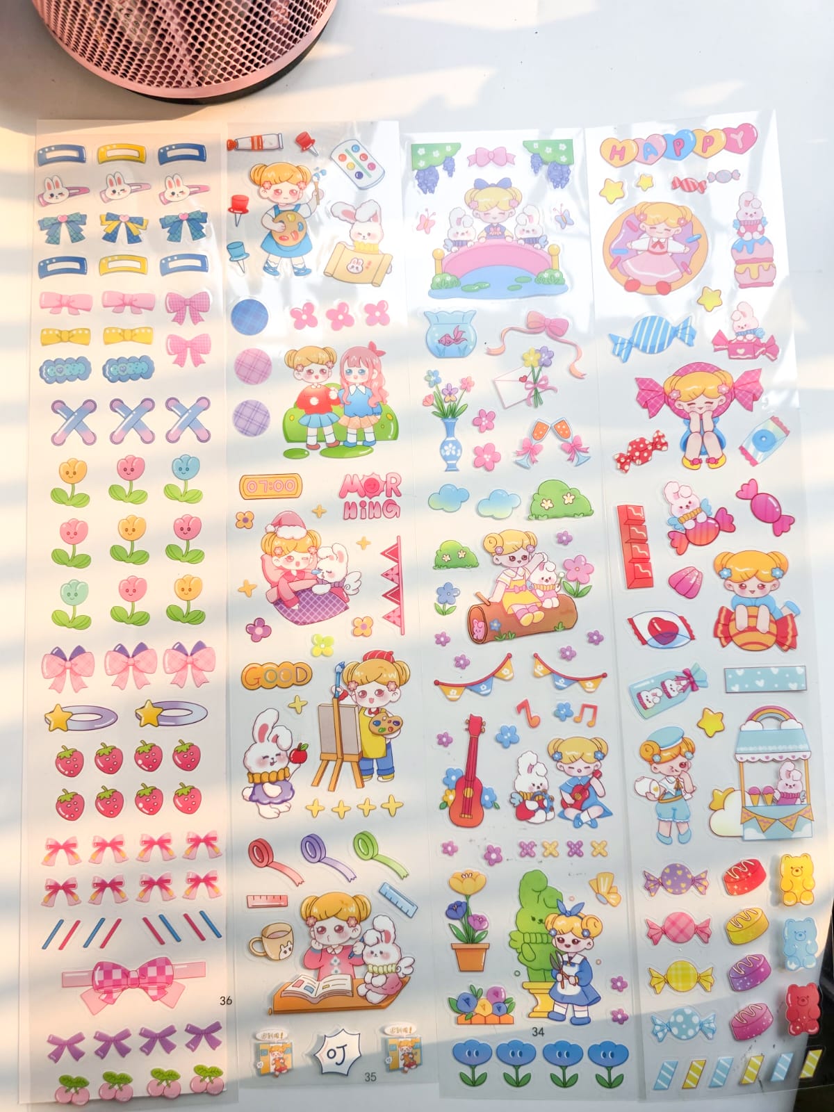 DS-6822-MX(nn) | Kawaii Long Sticker| 8*40cm | 20 Sheets |