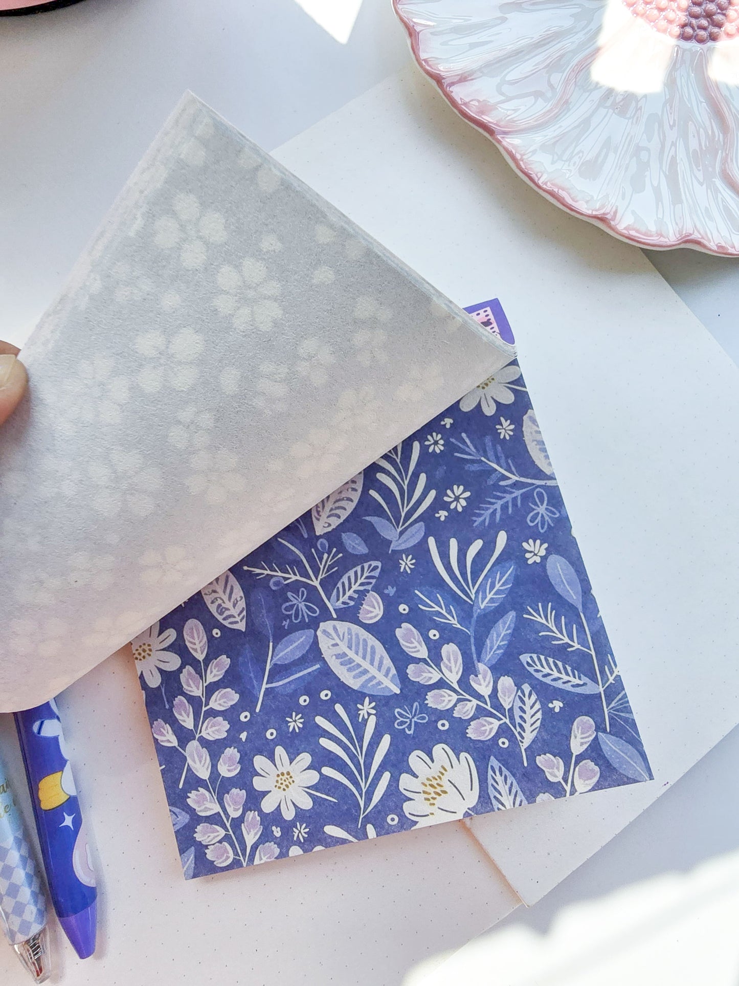 NXSG-604|G-4| Wind Bright Summer| Journal Paper| Floral Vintage Paper| Purple Theme|120*120mm 30 Pcs
