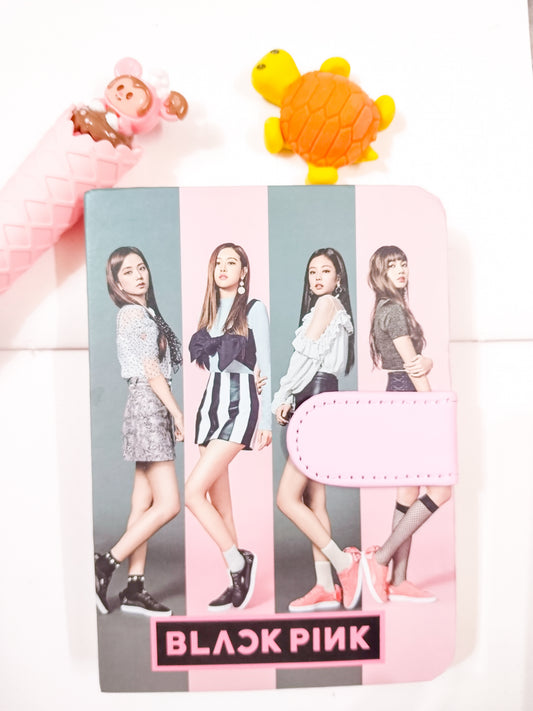 Black Pink Note Book | A6 Diary Ruled 160 Pages |