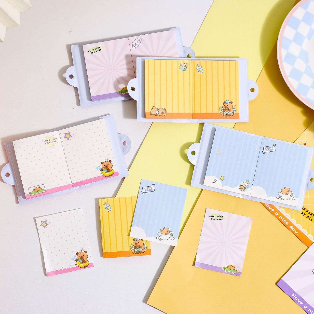 JGSBA8704 |R-B| Capy Bara | Mini Notebook | 5*6.5cm |