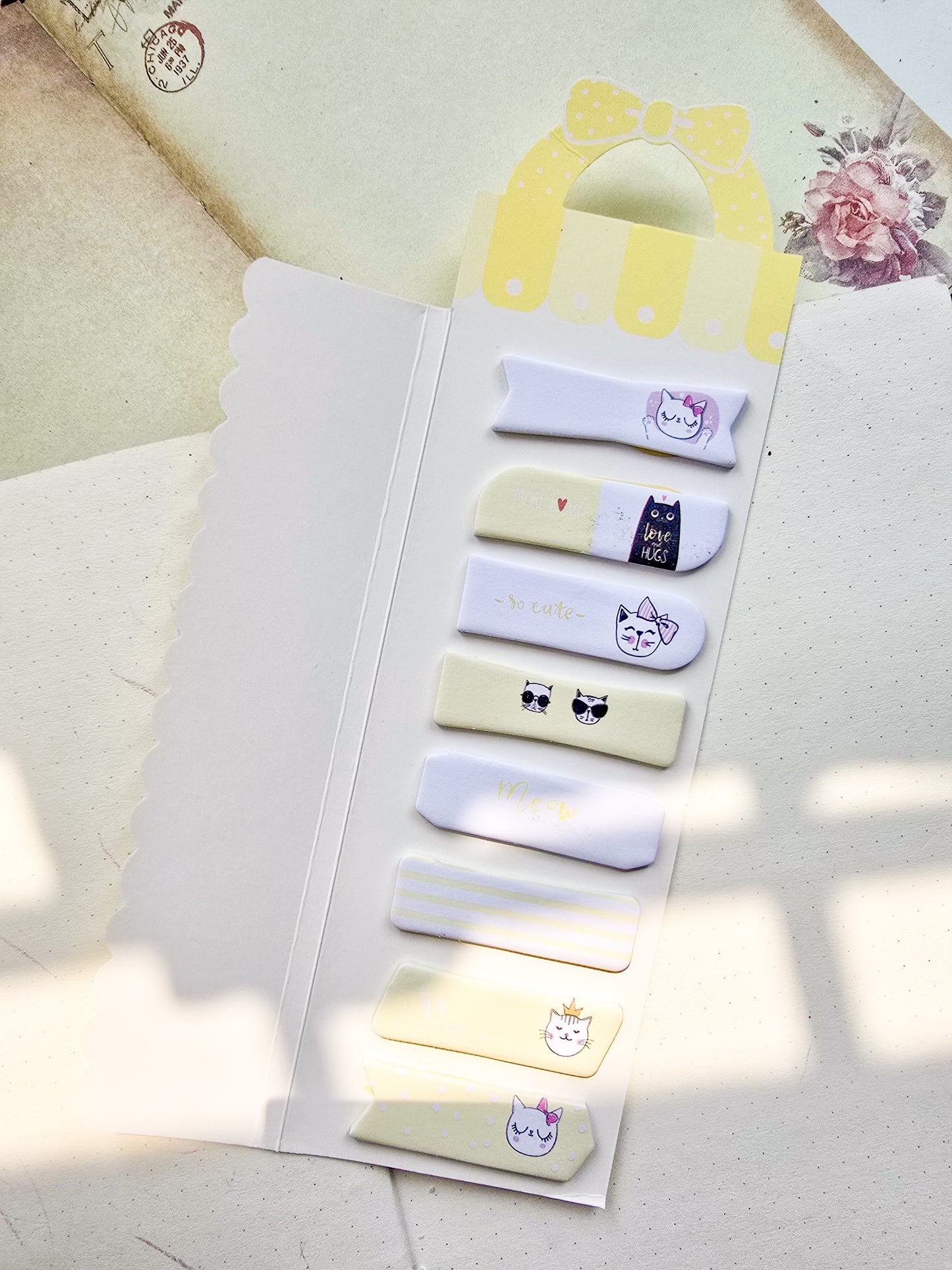 N6-003|Kawaii sticky notes|cute cat |