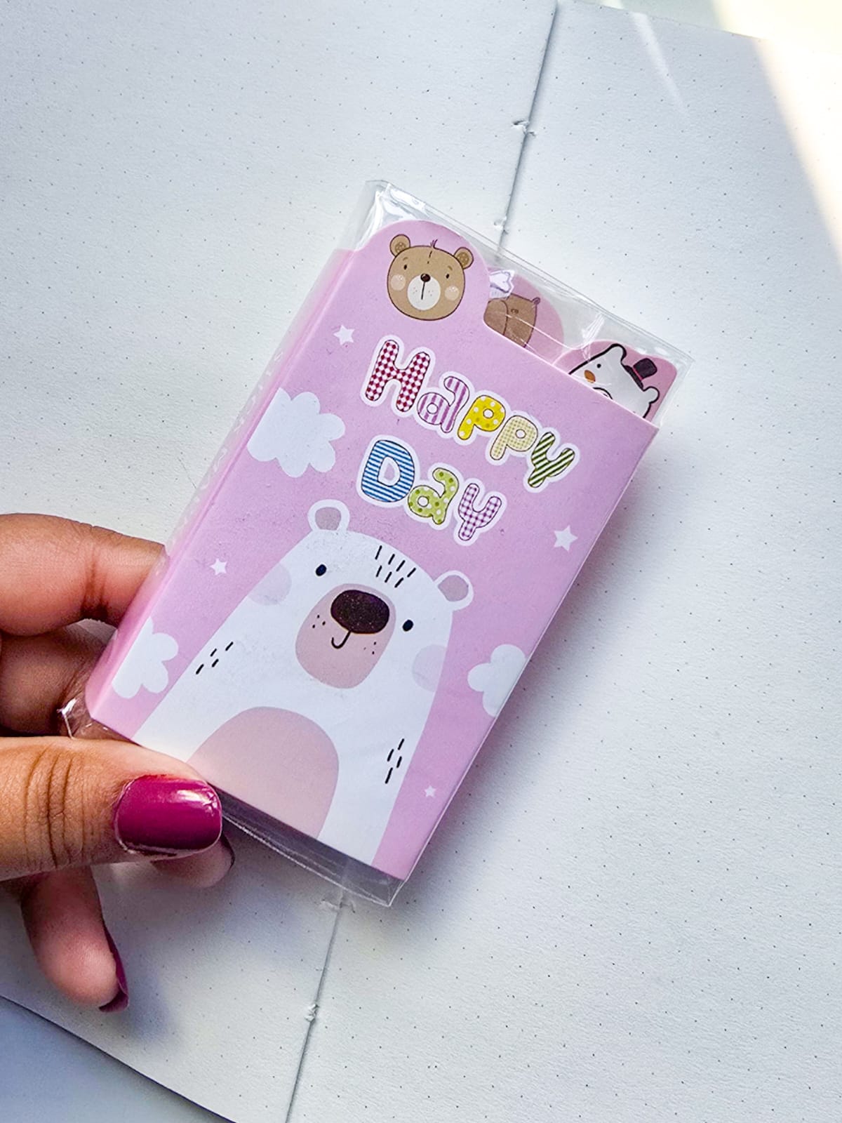 Z6-006 |Kawaii sticky notes|Sweet Bear