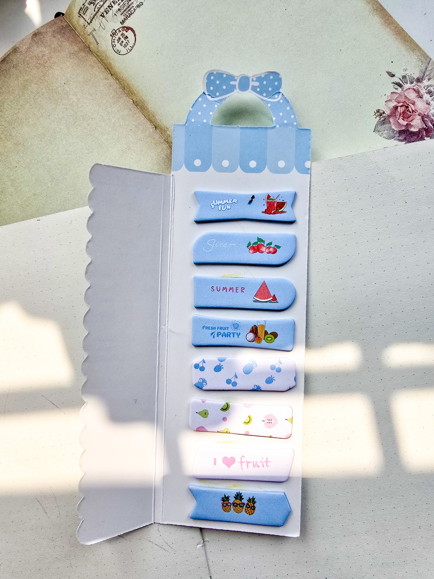 N6-004|Kawaii sticky notes| I LOVE FRUIT |