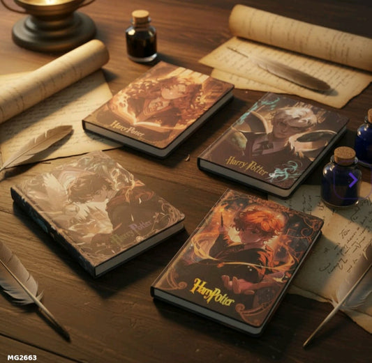 MG2663 | Harry Potter Branded Hardbound Notebook Or Diary Featuring Anime-Style Srtwork Of Hermione Granger On The Cover |Number of Pages in the Notebook is 95