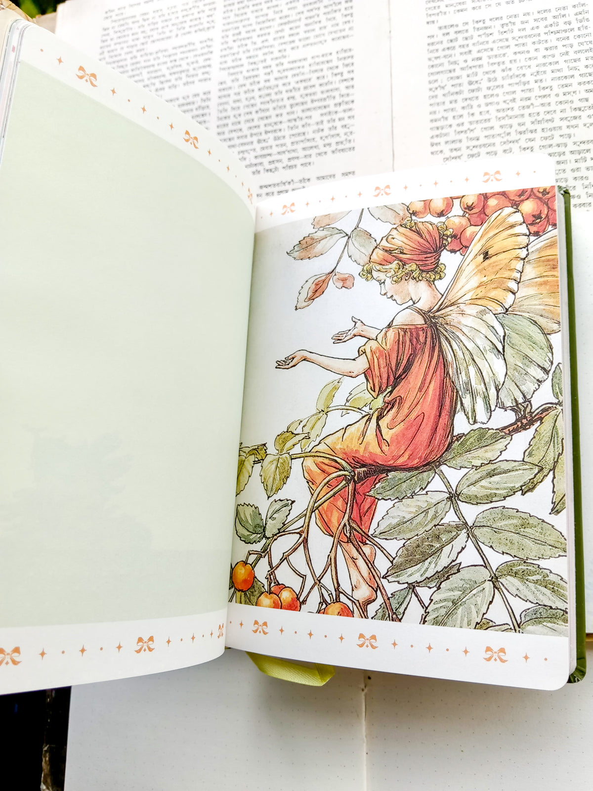 JZA5128-2557 | Paperblanks Flower Fairies Journal Featuring The White Bindweed Fairy Illustration