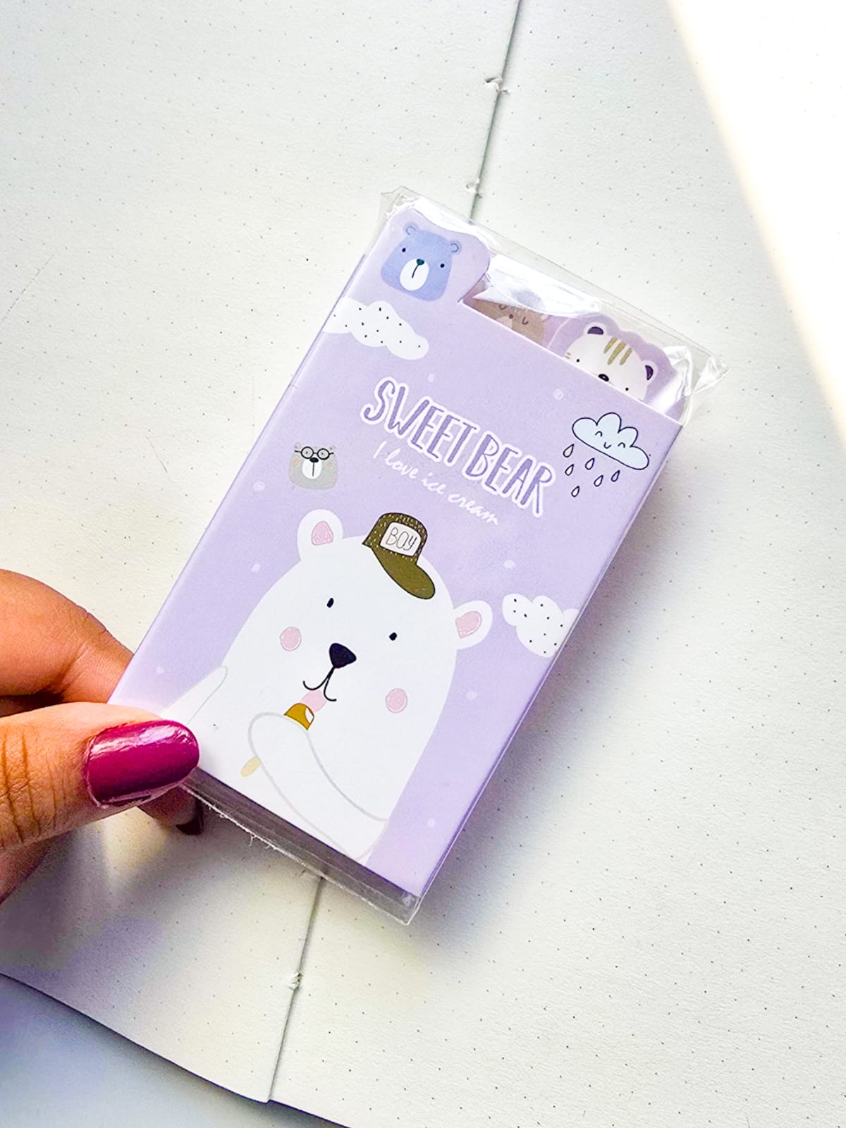 Z6-006 |Kawaii sticky notes|Sweet Bear