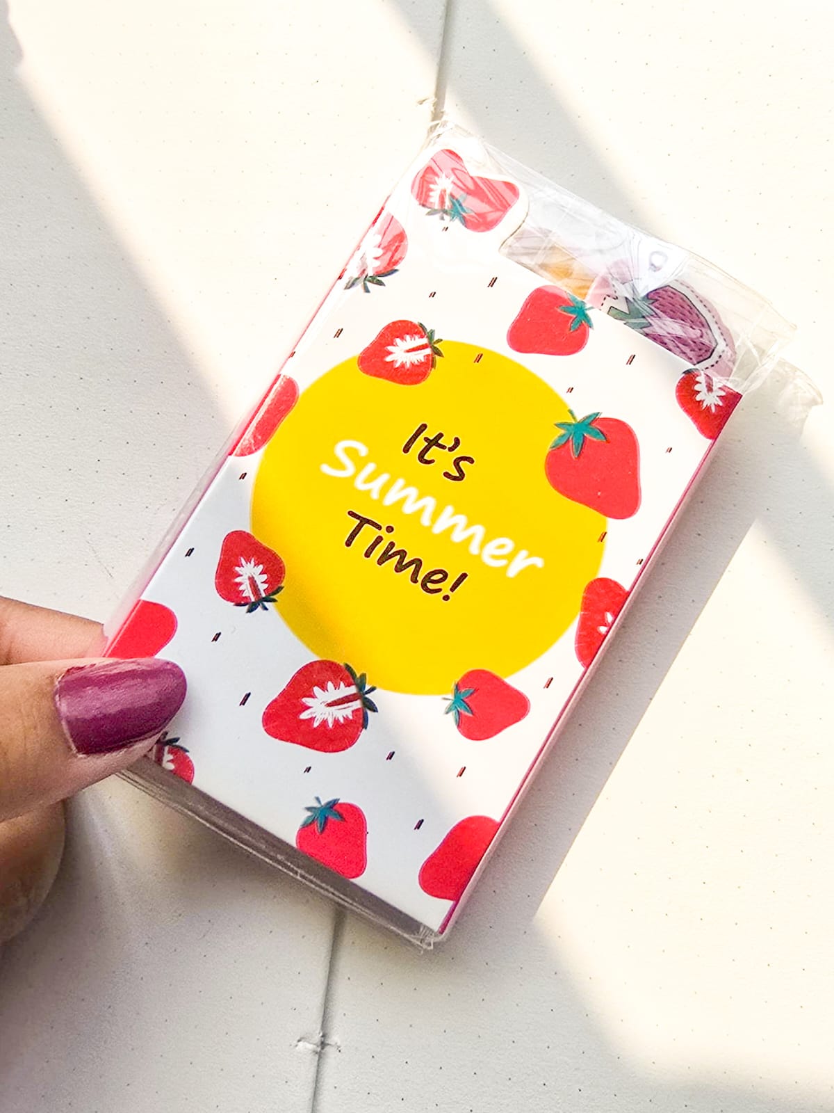 Z6-001|Summer Themed sticky notes| strawberry.