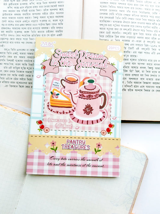TMSZ-401 | Sweet Dream In The Journal PET Dreamland Sticker Book 20Pcs Over 300 Sticker | 150* 100mm