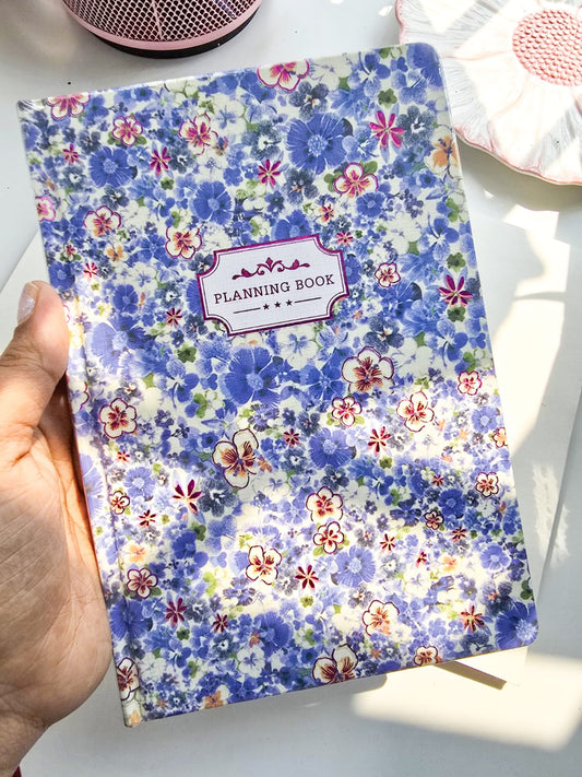 256 pages floral weekly monthly planner notebook | A5 |