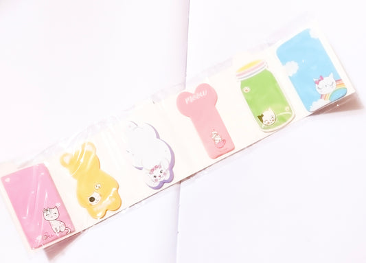 Z6-005 | Cute Cat Start Day With Kawaii Sticky Notes |