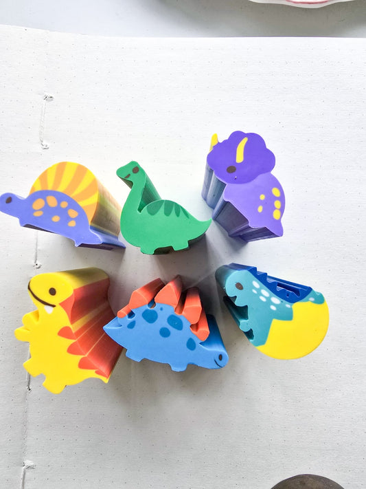 QH-8524 Dinosaurs Eraser | Different Shapes| Random 1 pes|
