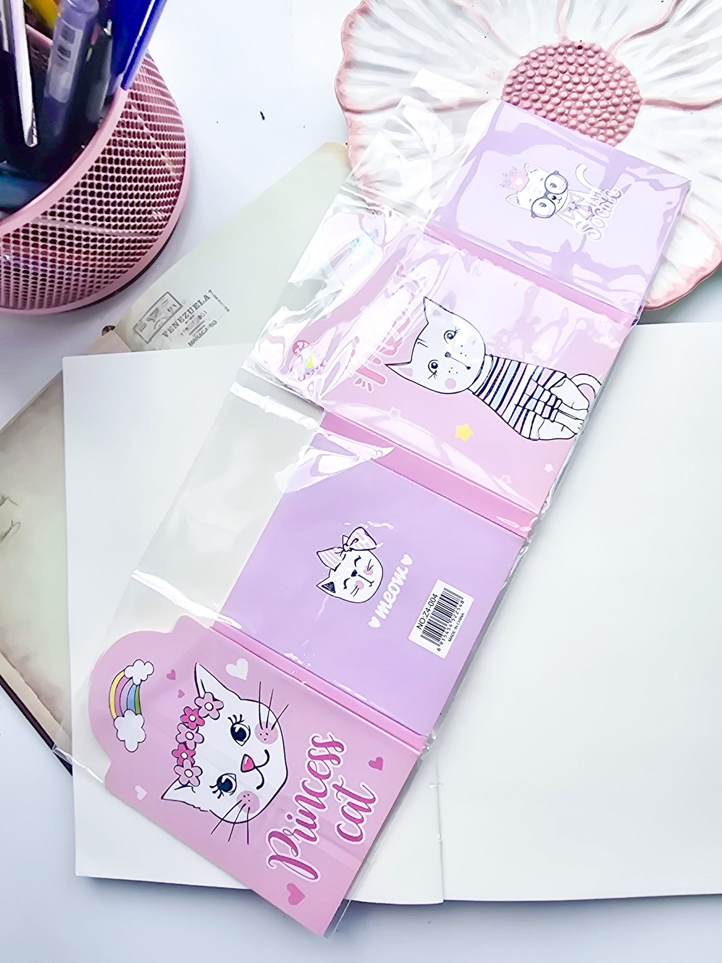 Z4-004 |Kawaii sticky note| MEOW with LOVE