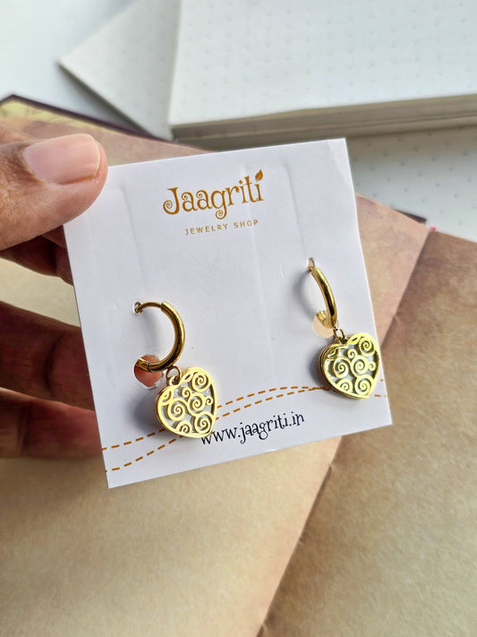 Love Drop Earring with Mother of Pearls Inside
