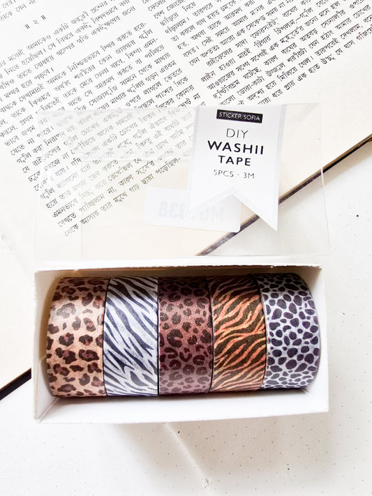 MG7838 | Sticker Sofia Vintage Journaling DIY Washi Tape | 5pcs | 3mm