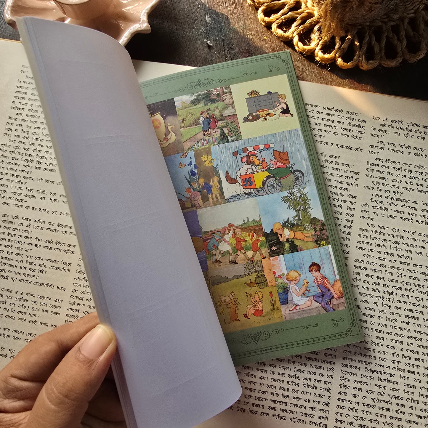 KQ1775 |G7/| Vintage Ancient Castle Story (Folk Tale Series) | 20 Sheets. Vintage Sticker Book