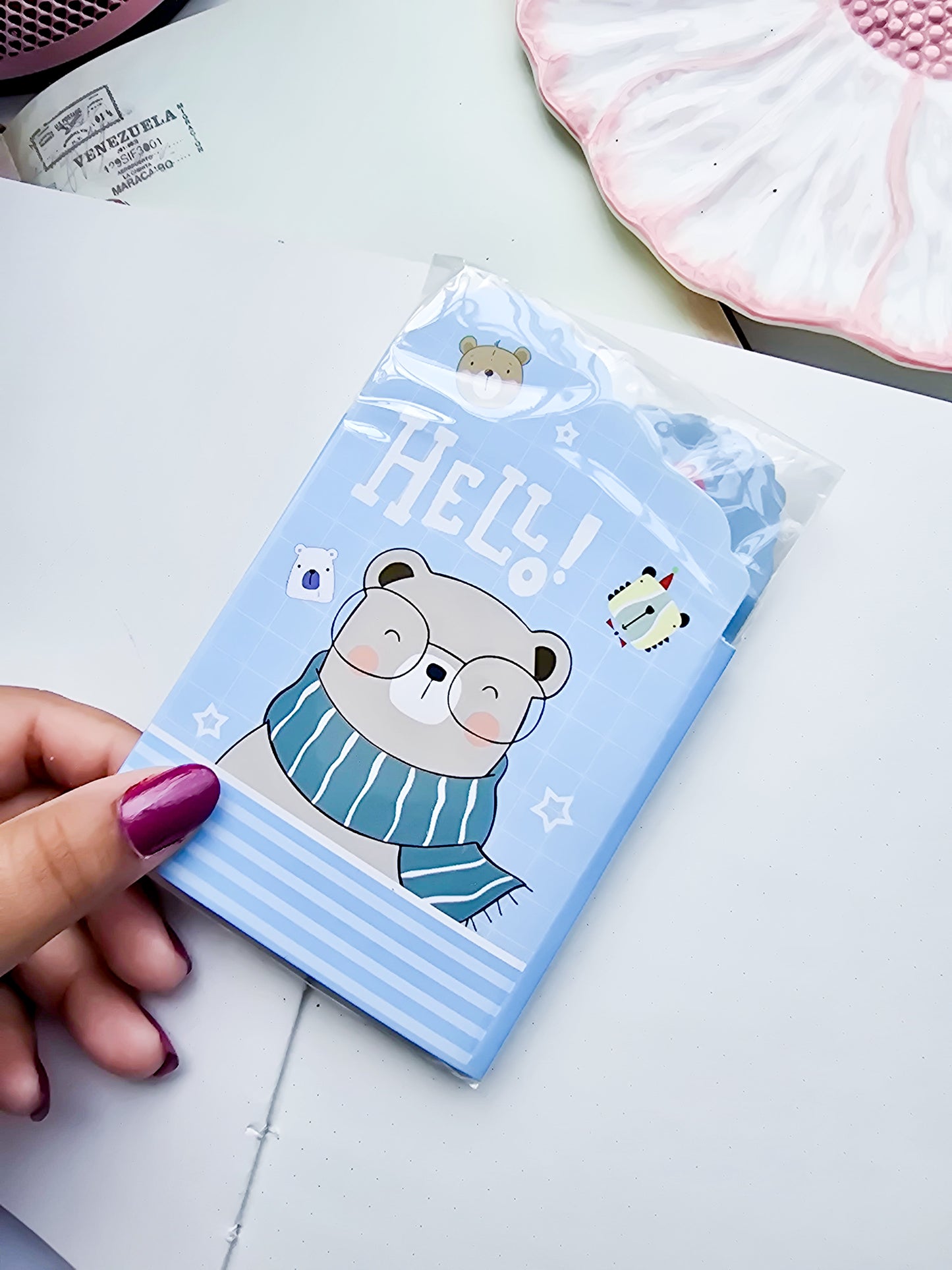 Z4-005 |Kawaii sticky note | Bear cool
