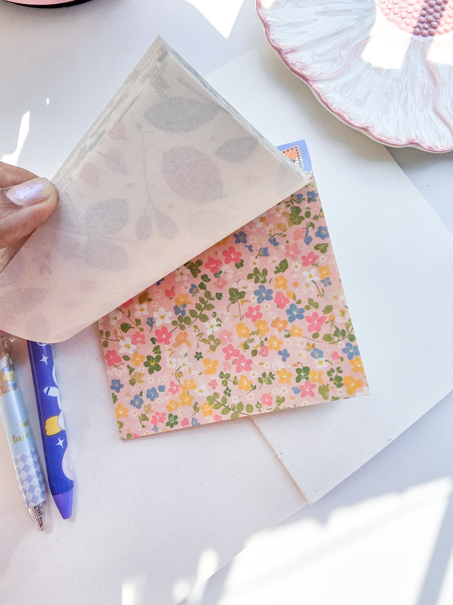 NXSG-603|G-4| Granny Smith Berries| Journal Paper| Floral Vintage Paper| Blue Theme|120*120mm 30 Pcs