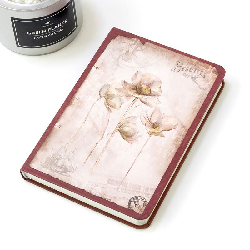 Nb32k8503bll C|  Vintage flower  Vintage Notebook 133*180mm Diary