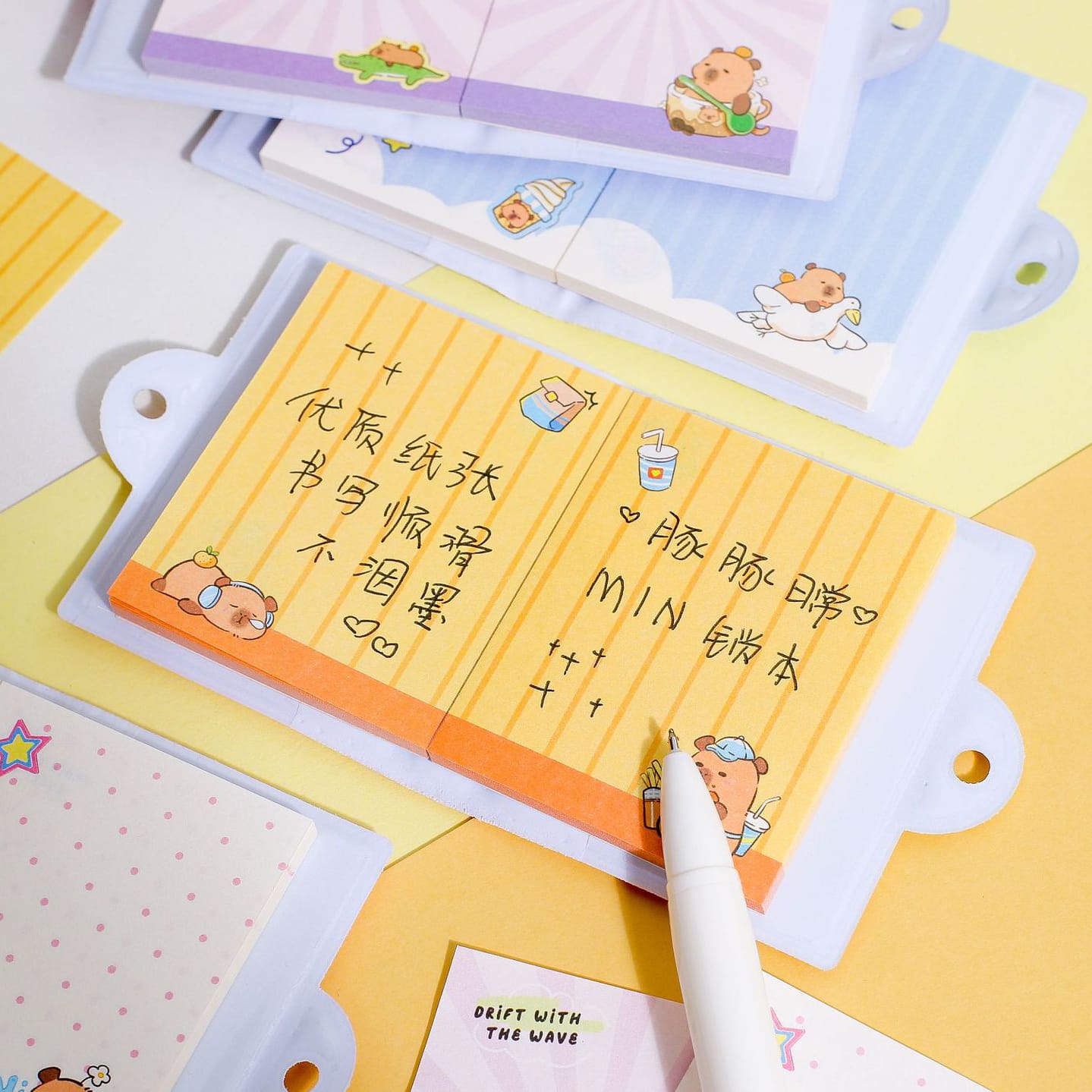 JGSBA8704 |R-B| Capy Bara | Mini Notebook | 5*6.5cm |