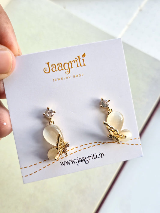 3D Butterfly Korean Earring (Golden)
