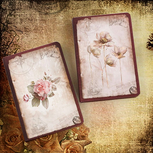 Nb32k8503bll C|  Vintage flower  Vintage Notebook 133*180mm Diary