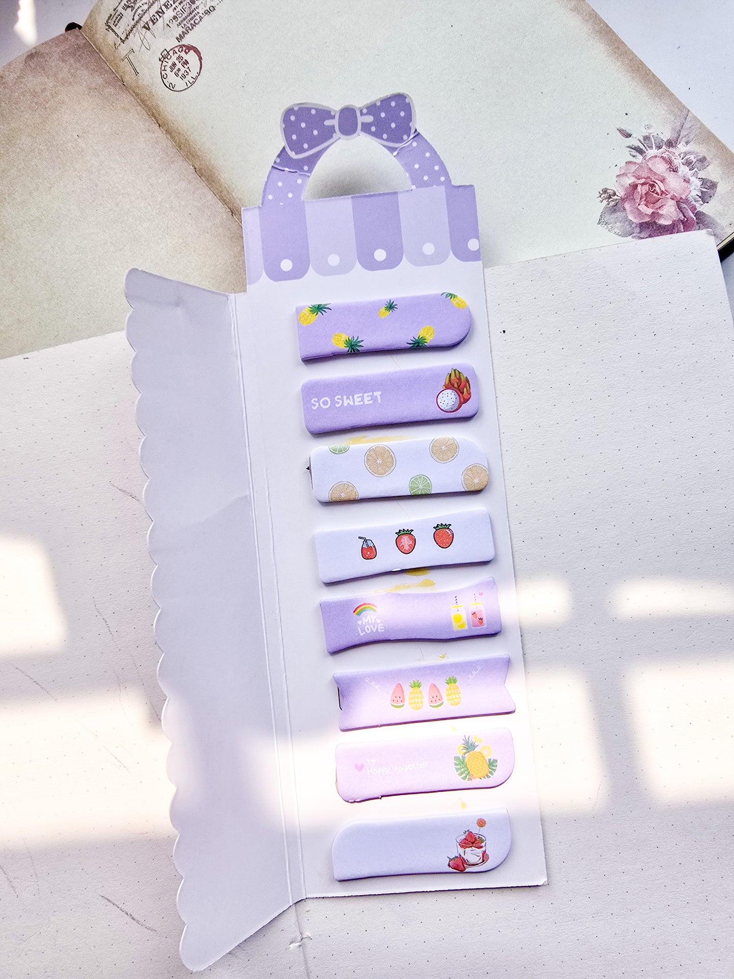 N6-004|Kawaii sticky notes| I LOVE FRUIT |