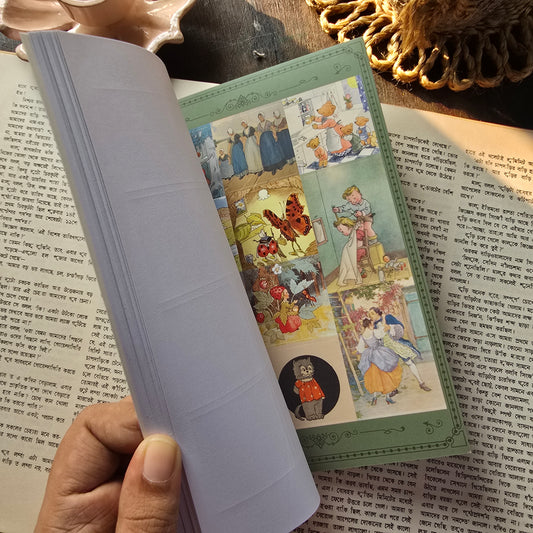 KQ1775 |G7/| Vintage Ancient Castle Story (Folk Tale Series) | 20 Sheets. Vintage Sticker Book