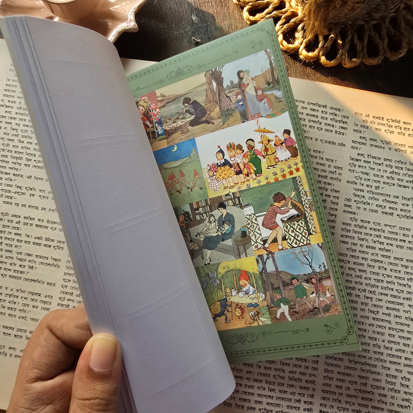 KQ1775 |G7/| Vintage Ancient Castle Story (Folk Tale Series) | 20 Sheets. Vintage Sticker Book