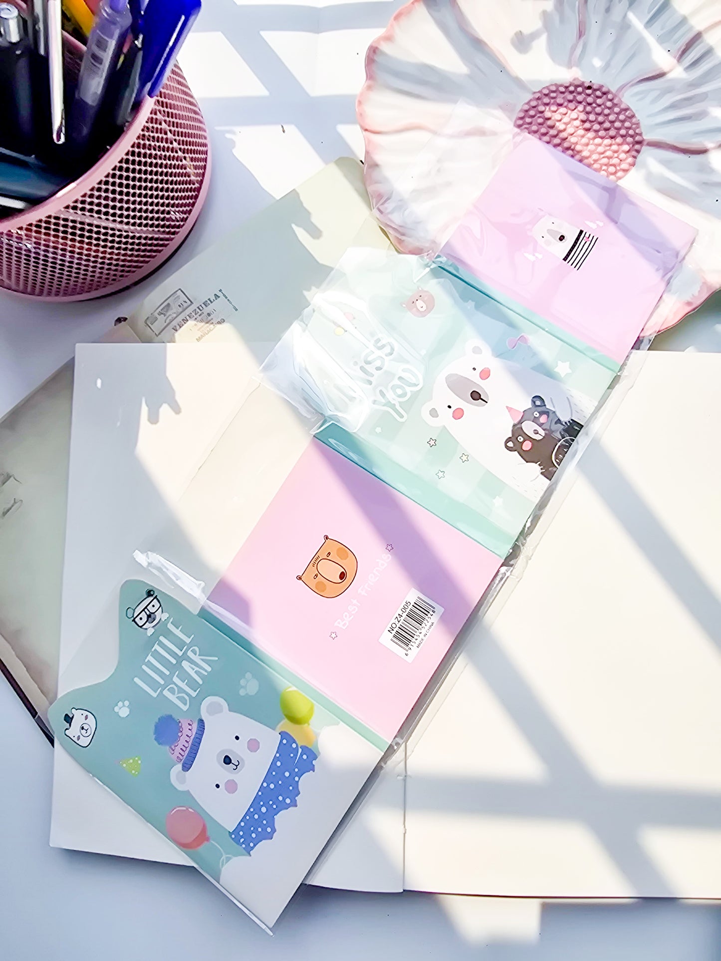 Z4-005 |Kawaii sticky note | Bear cool