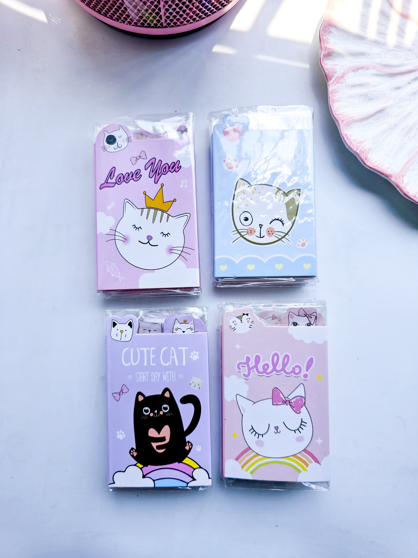 Z6-005 | Cute Cat Start Day With Kawaii Sticky Notes |