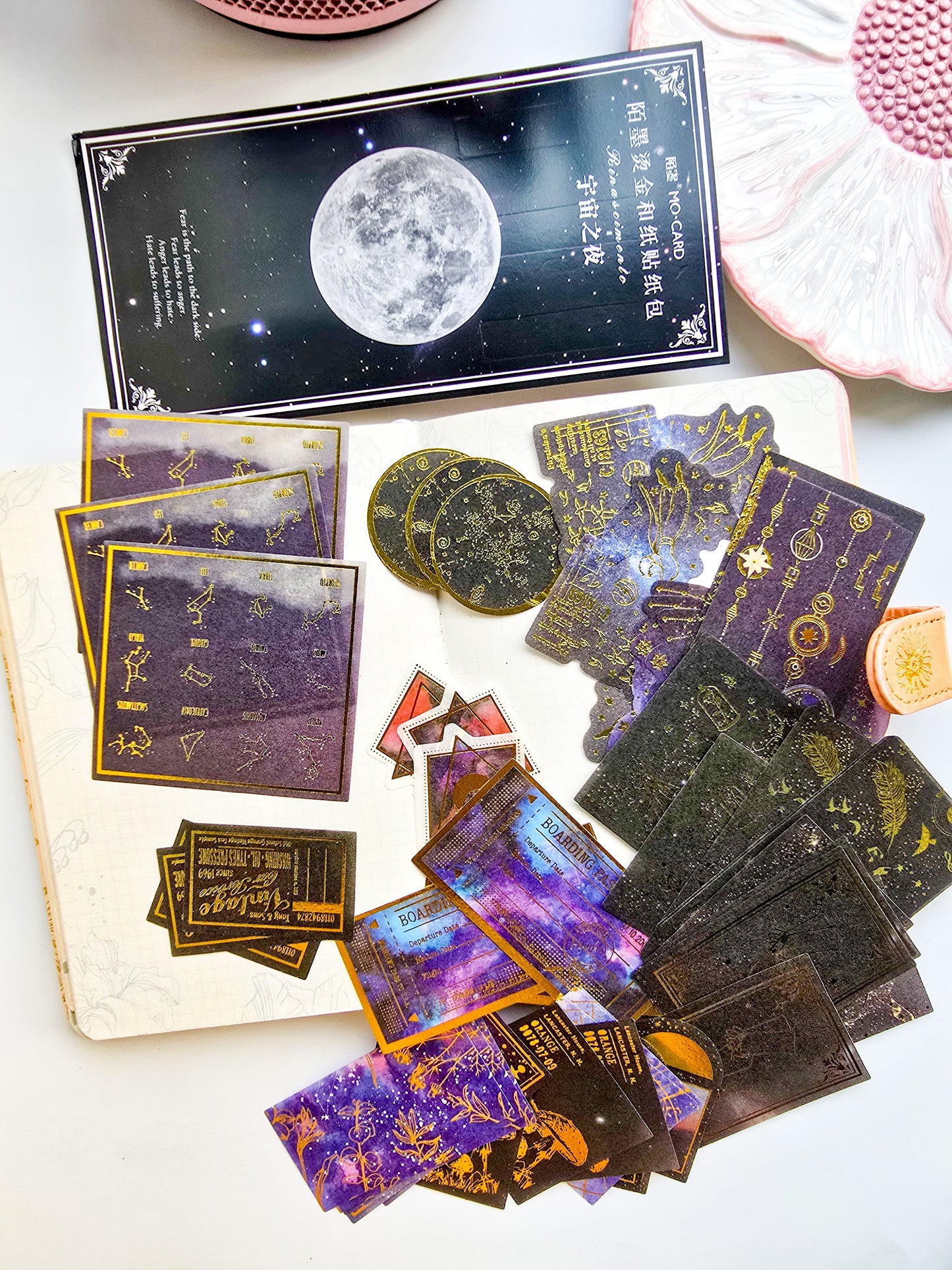 MMK06C113 | Vintage Astronomy Sticker 60pcs | G4 | 90mm