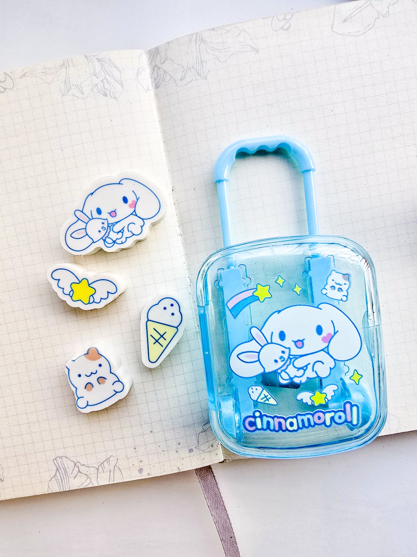 375 | Hello Kitty Cute Cat Trolley Basket Kawaii Eraser |
