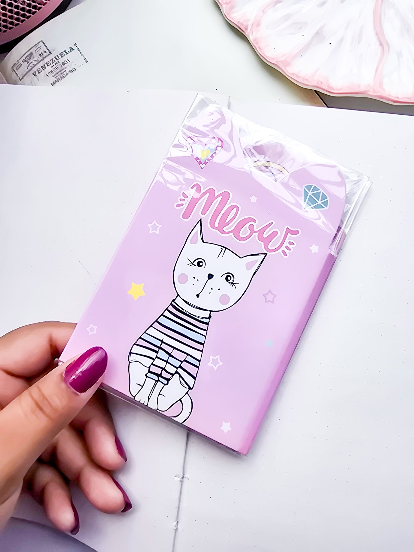 Z4-004 |Kawaii sticky note| MEOW with LOVE