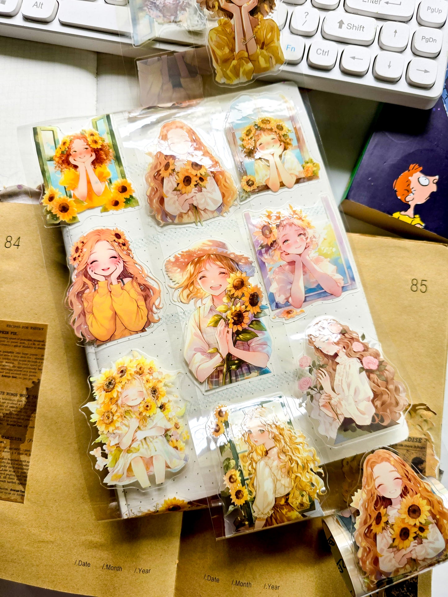 WHHX-202 | Forest Whispers" Themed Washi Tape | 1 Rolls Of Watercolor-Style Character Tape Intended For Journaling And Crafting | 60*2m/1000mm