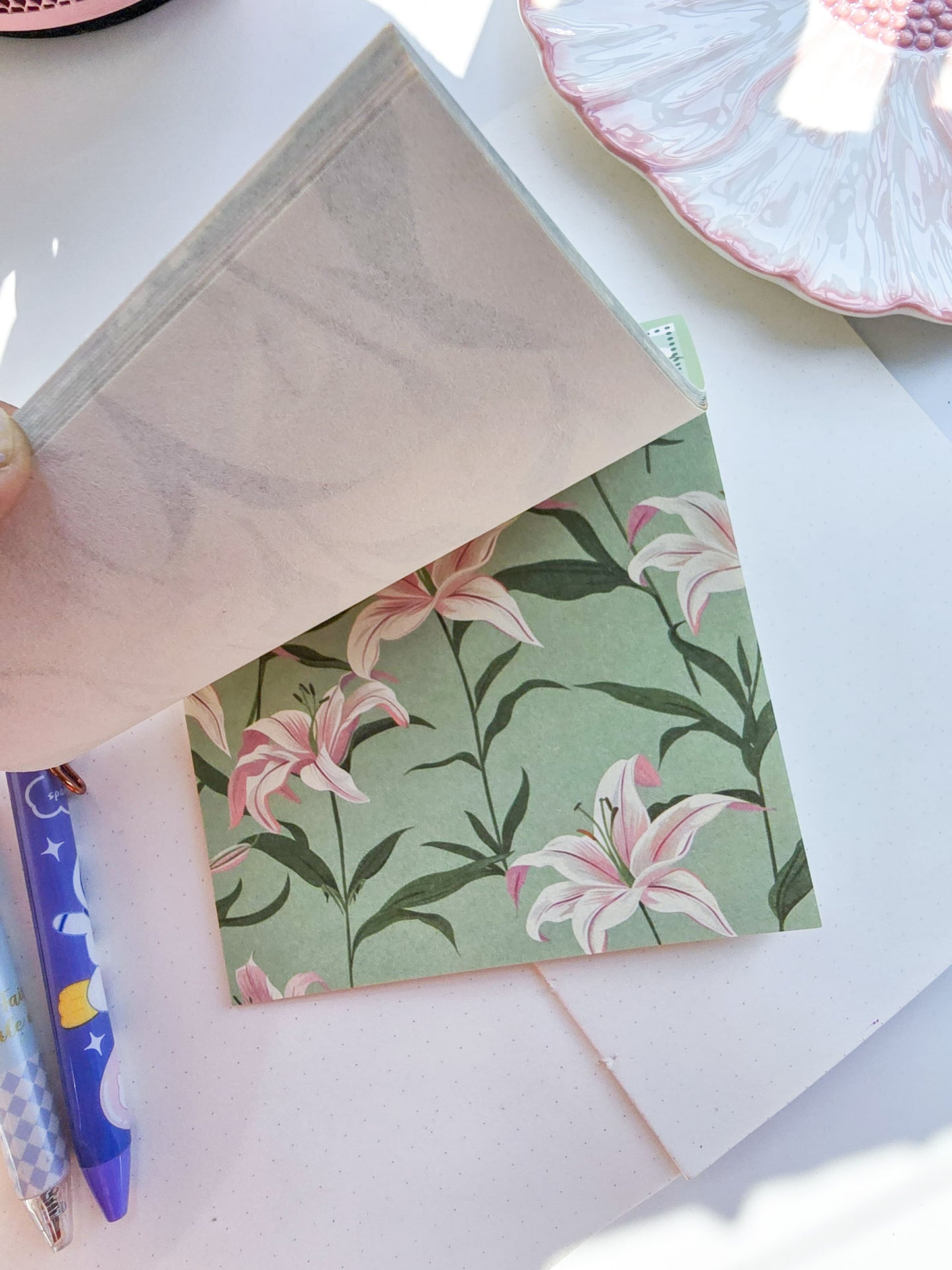 NXSG-602 |G4| Promise Wind Moon|Journal Paper| Floral Vintage Paper|GreenTheme|120*120mm 30 Pcs