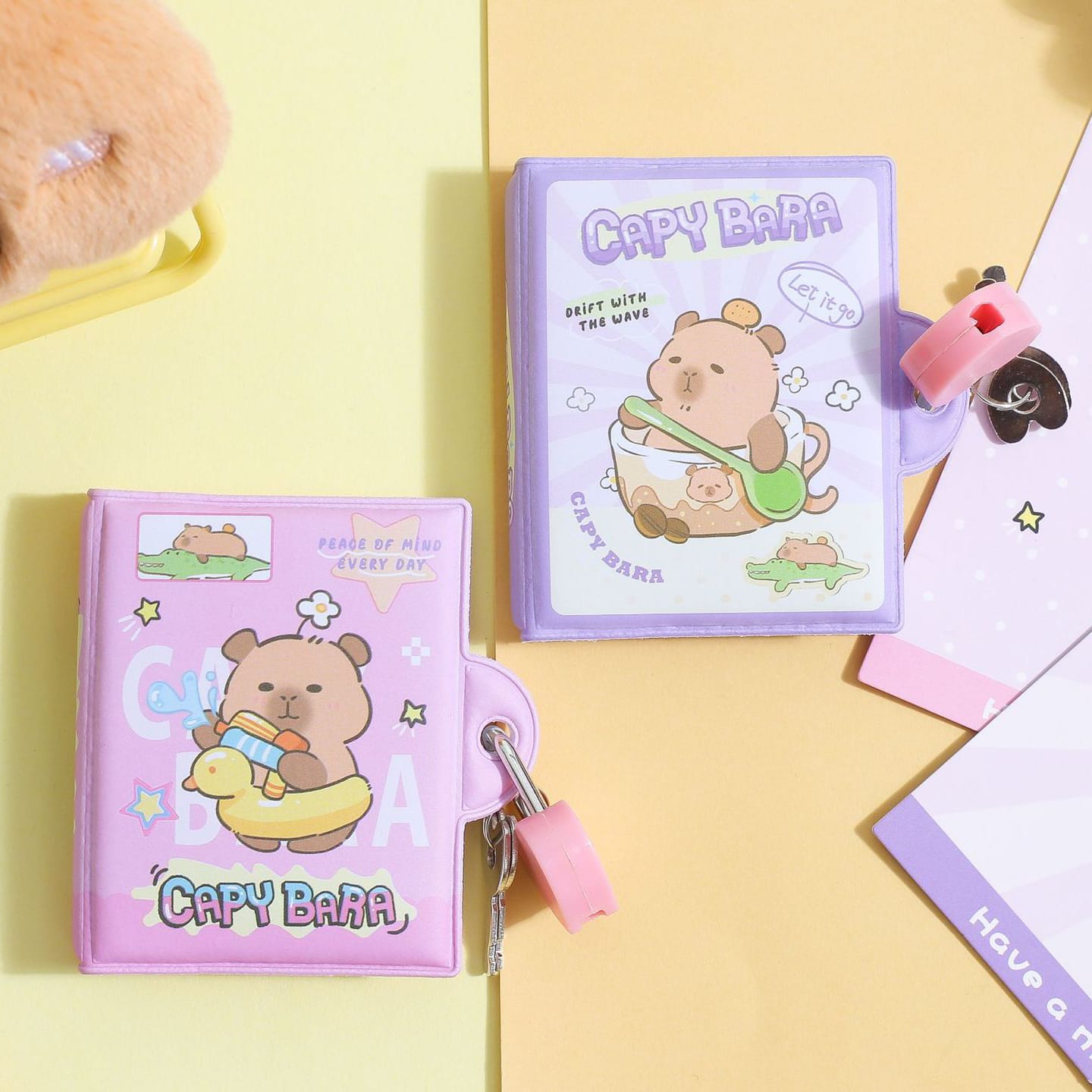 JGSBA8704 |R-B| Capy Bara | Mini Notebook | 5*6.5cm |