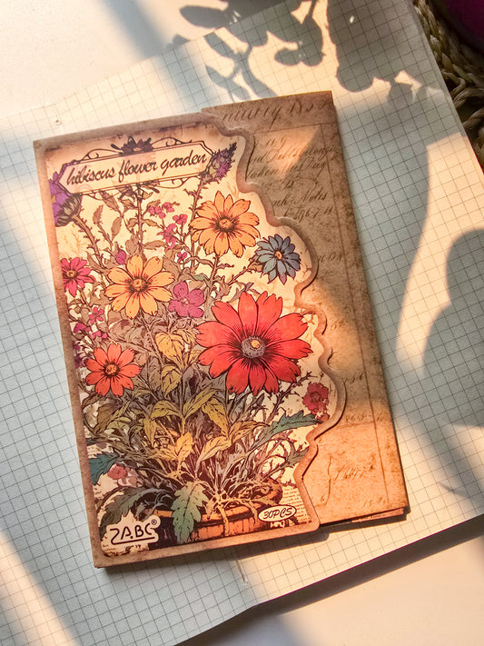 JLMB605 - material paper banana Lin Mobo series retro floral theme diy sticky material 30 sheets into |G-4|