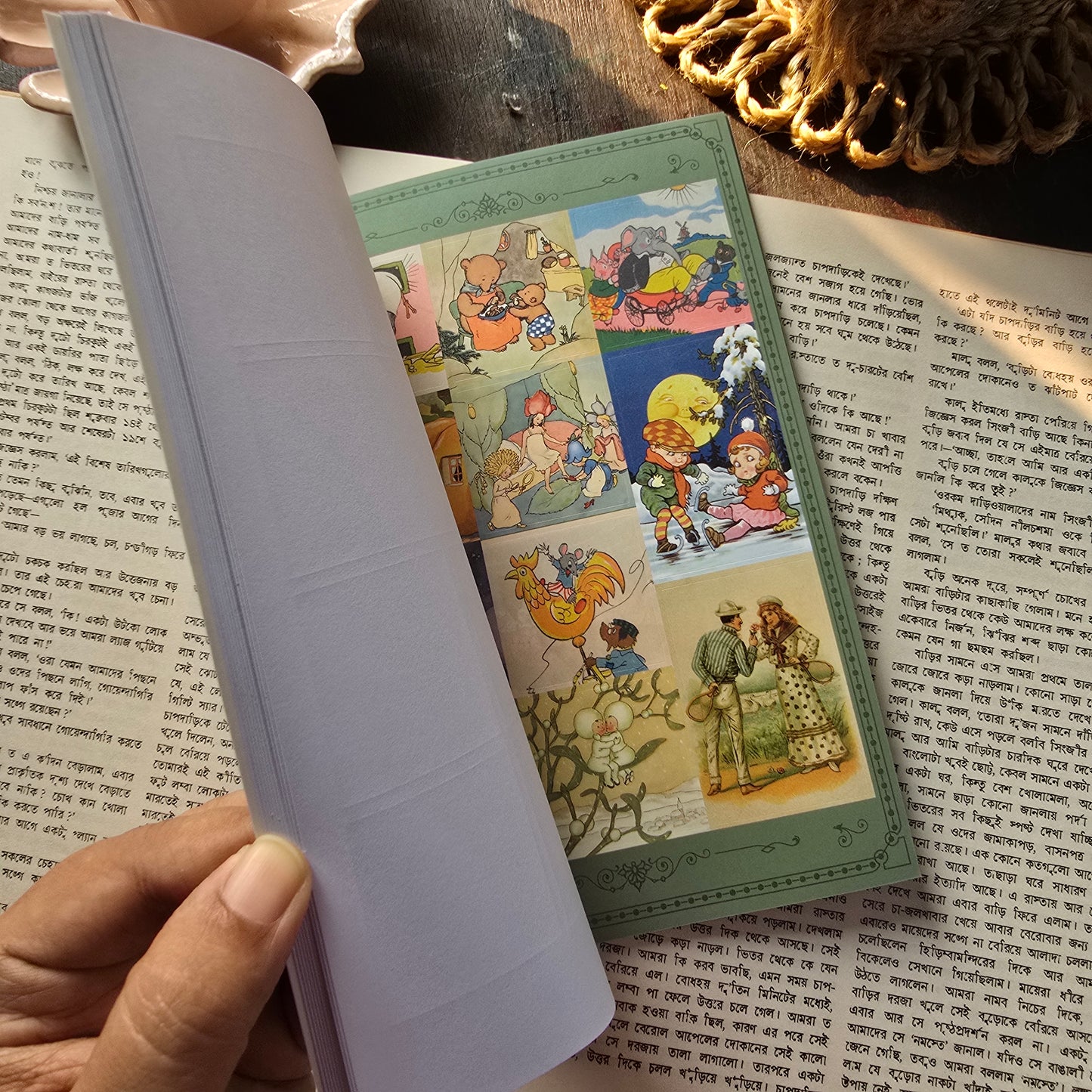 KQ1775 |G7/| Vintage Ancient Castle Story (Folk Tale Series) | 20 Sheets. Vintage Sticker Book