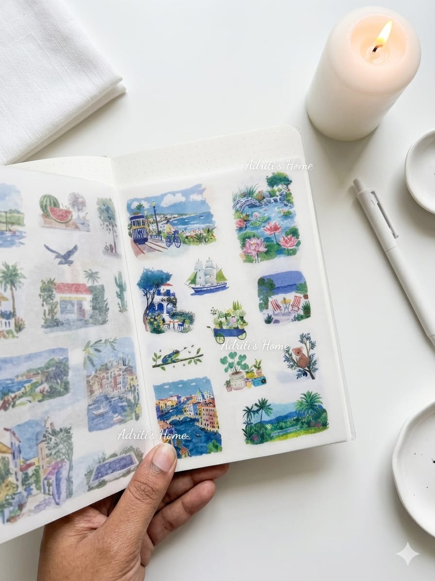 FGSJ- 402 | Summer-themed Seabreeze Knows Summer Sticker Book Available From Stationery |