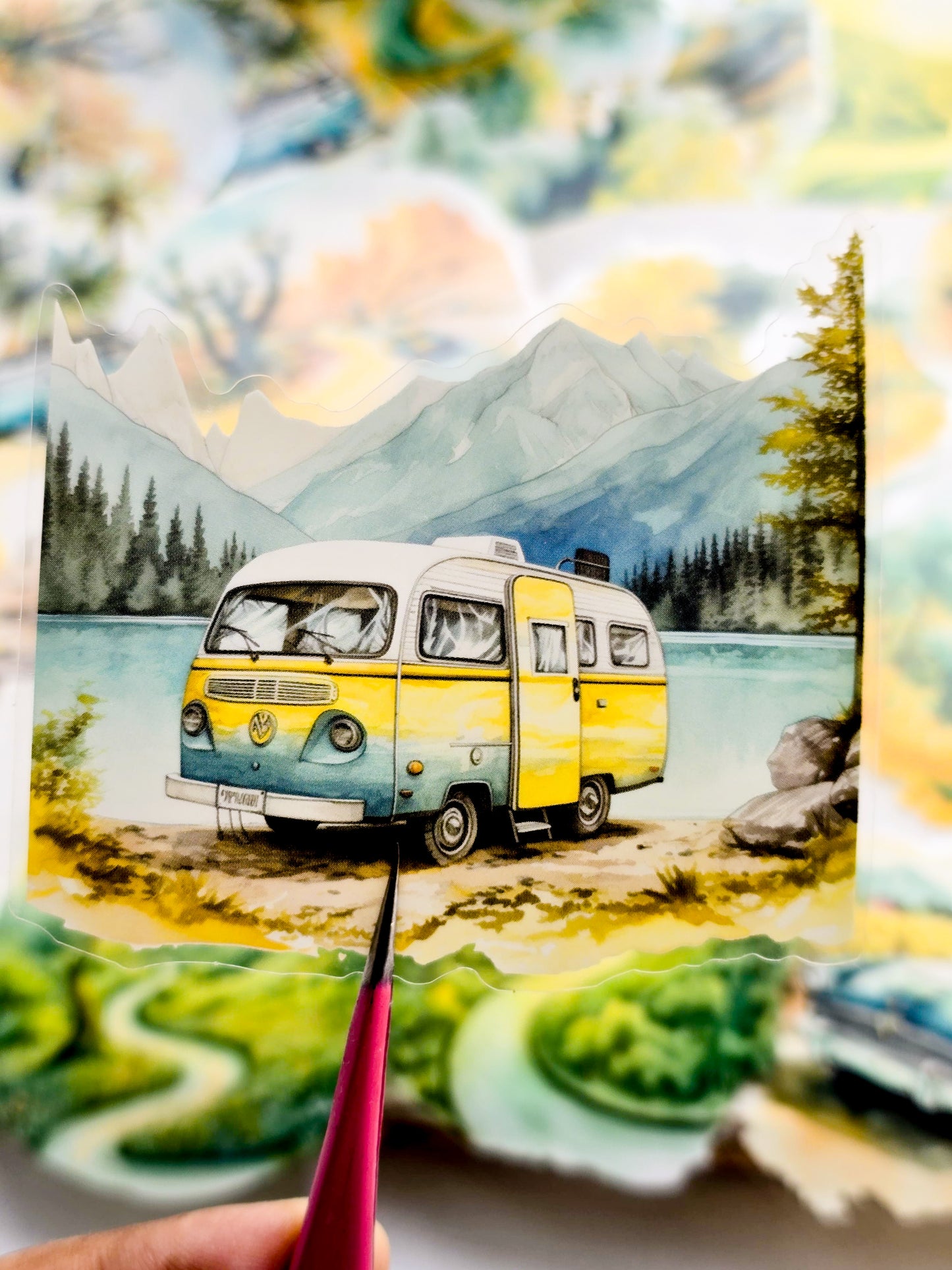 MHDLXGL004 | G2 | Travel Highway Pet Transparent Travel Sticker | 15*2 30 pcs