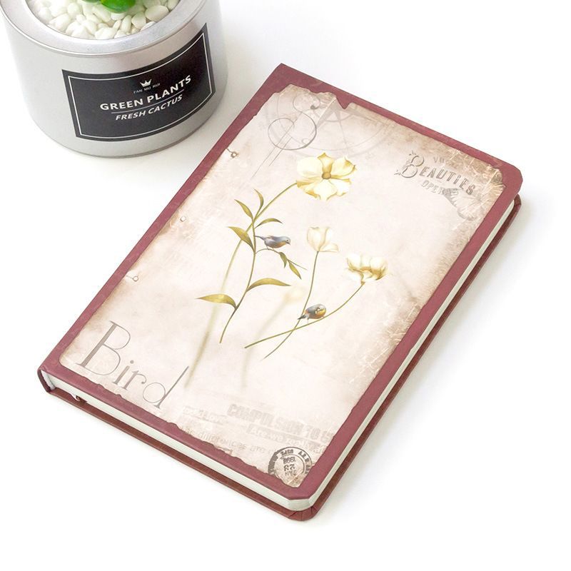 Nb32k8503bll C|  Vintage flower  Vintage Notebook 133*180mm Diary