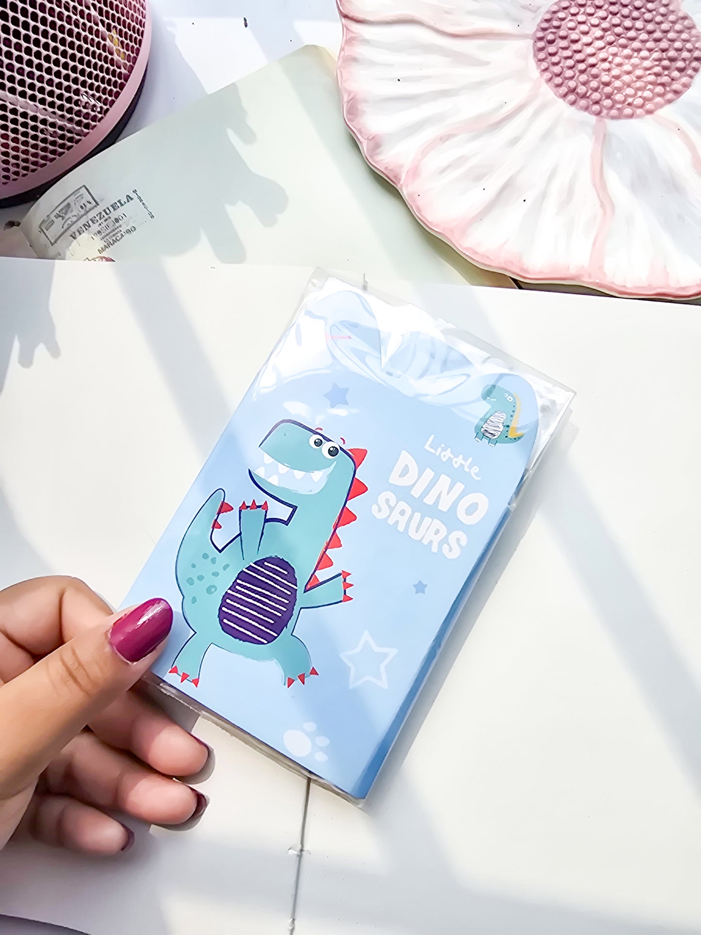 Z4-006|G-5| Kawaii sticky notes| Beautiful Dino