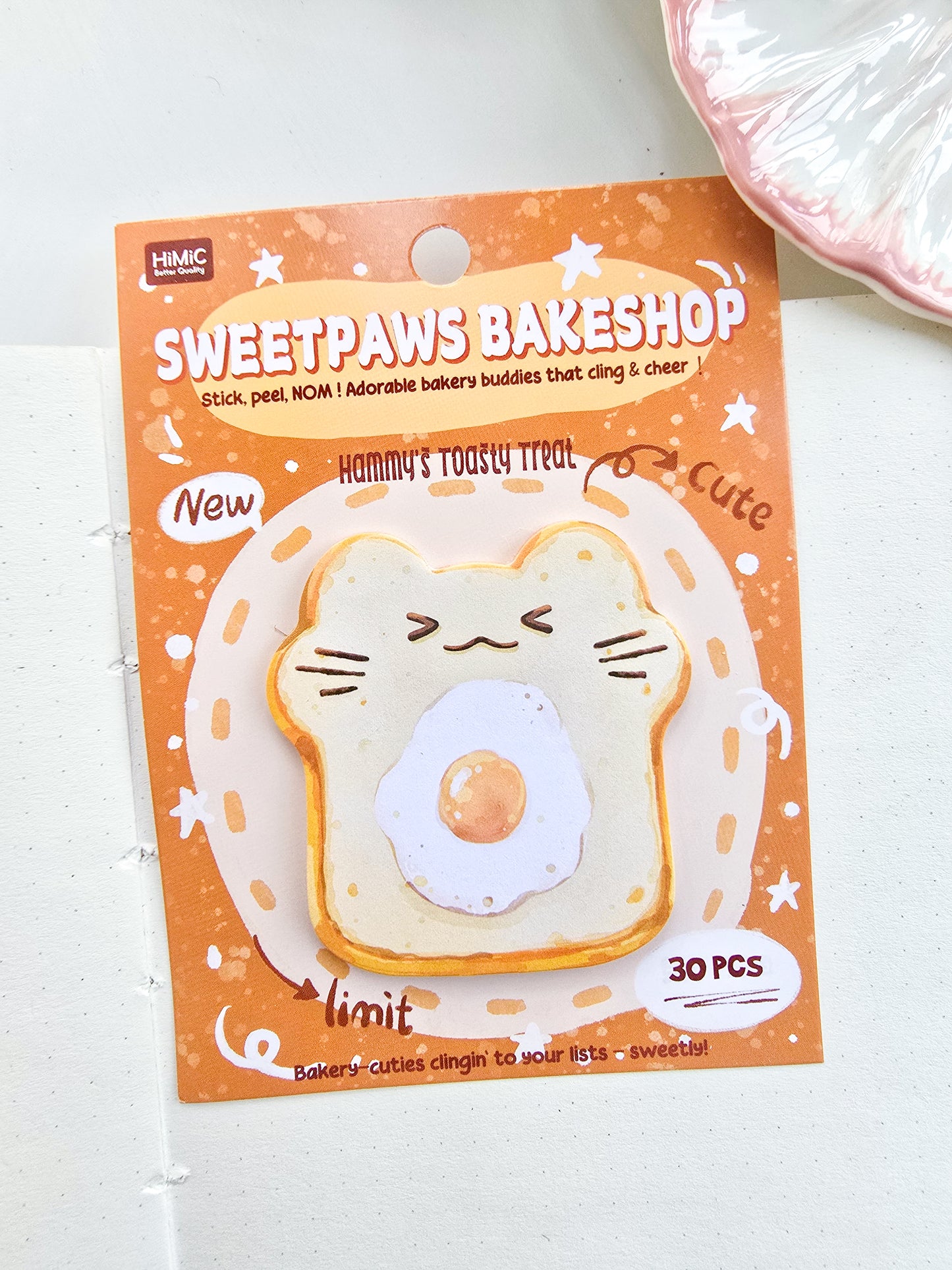 SN-22-30|G-5| Sweetpaws Bakeshop | Cute Mini Sticky note | 30 PCS |