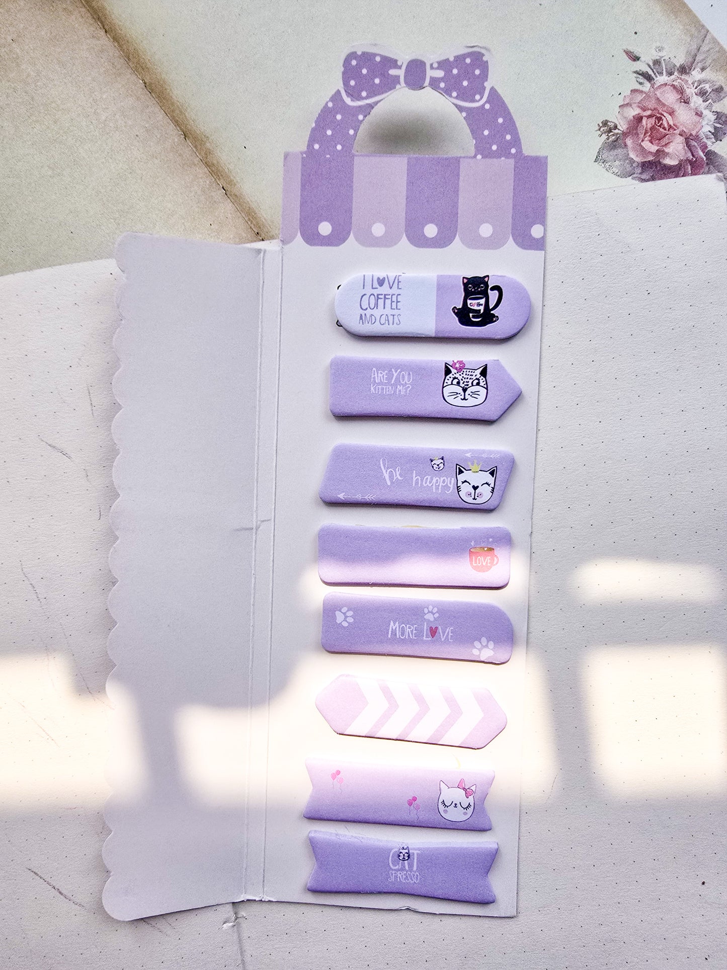 N6-003|Kawaii sticky notes|cute cat |