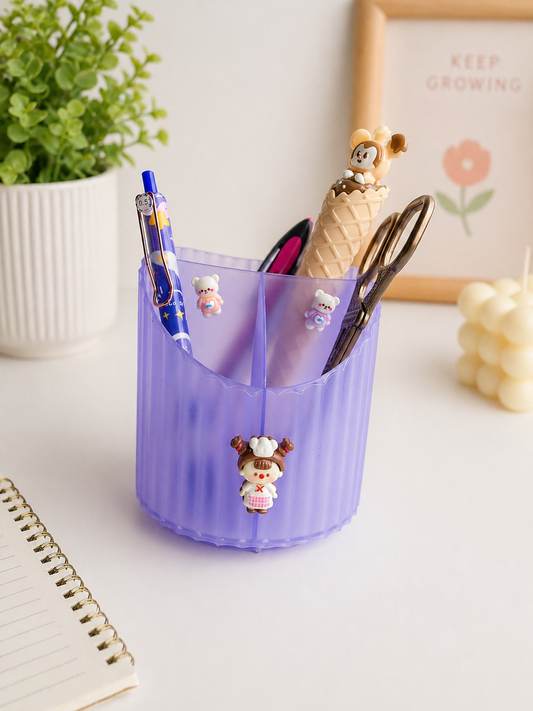 Kawaii Pen Stand cartoon-themed plastic pen holder