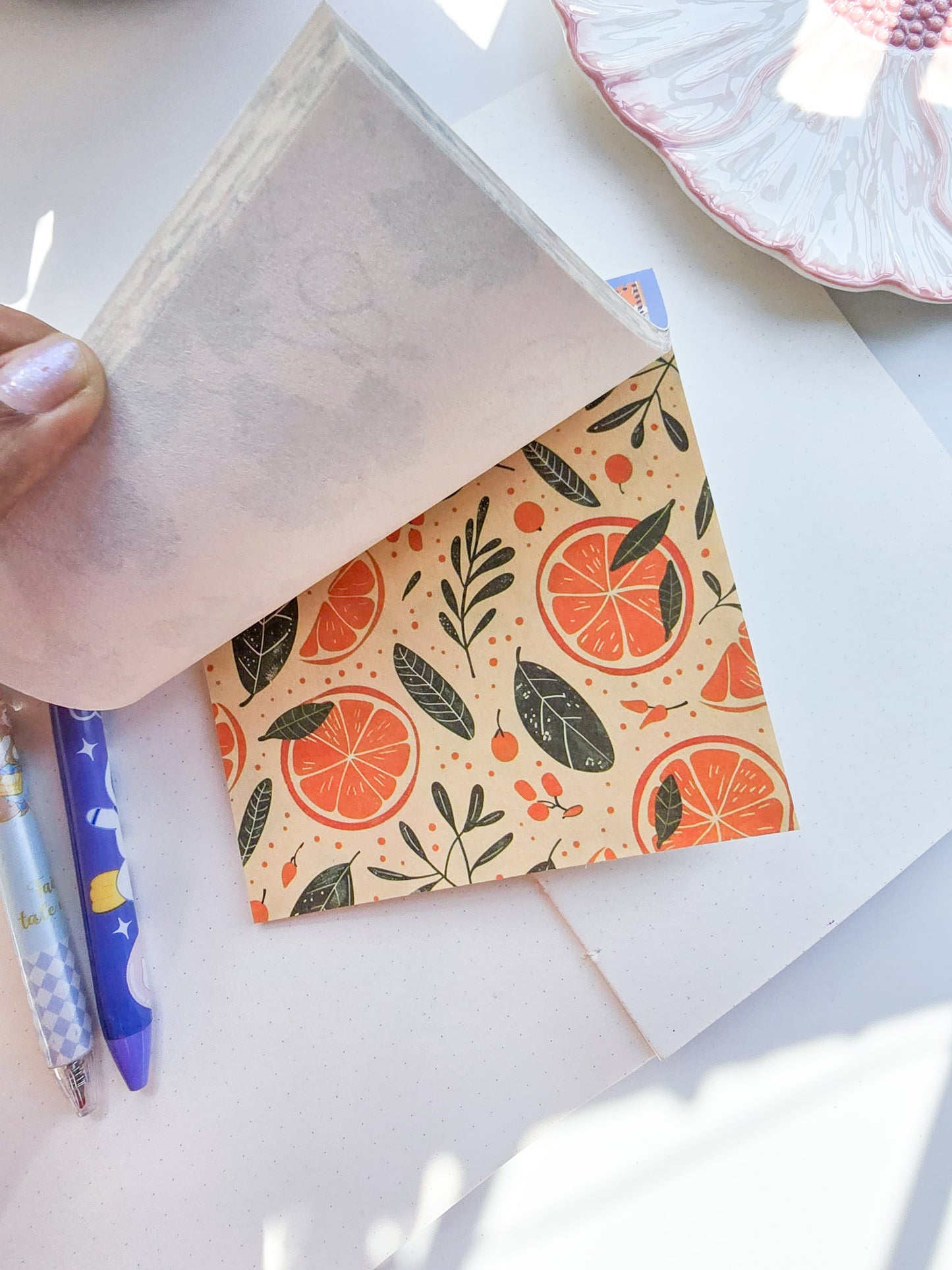 NXSG-603|G-4| Granny Smith Berries| Journal Paper| Floral Vintage Paper| Blue Theme|120*120mm 30 Pcs